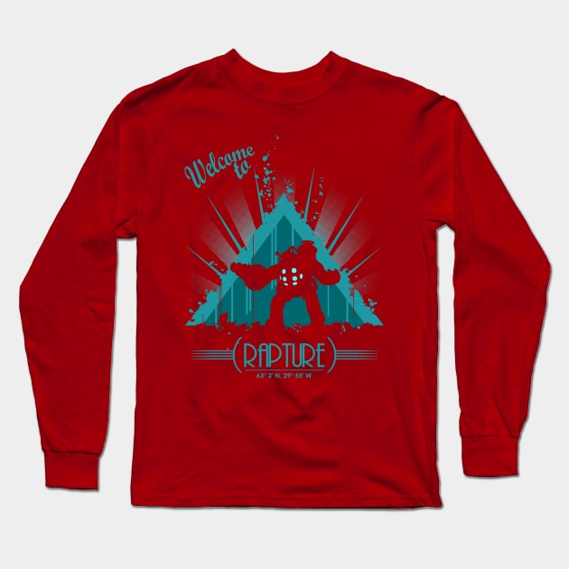 Welcome to Rapture Long Sleeve T-Shirt by Raki